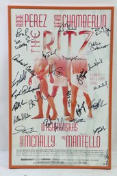Full Cast  Signed THE RITZ Broadway Poster Rosie Perez, Terrence McNally