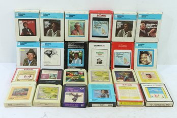 Large Group Of Vintage 8 Track Tapes