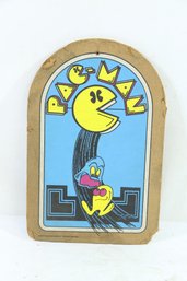 Vintage 1980 Bradley Pac-man Corkboard Sign
