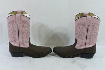 Womans Pink Cowboy Boots Size 9 New Smokey Mountain Boots