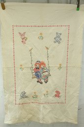 Antique Hand Crochet Raggedy Ann Blanket