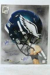 Eagles 16x20 Photo Signed By (5) Including Bill Bergey, Matt Bahr, Tom Dempsey (MAB Hologram)