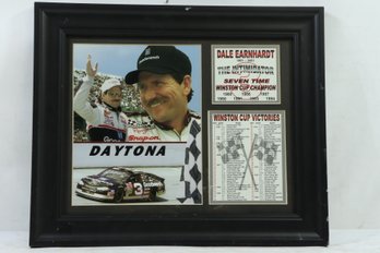 Vintage Framed Dale Earnhardt Photo