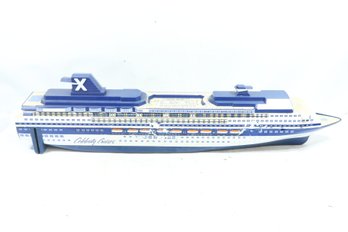 Vintage Celebrity Cruises Huge Display Cruise Ship With Built In View Master 40' Length