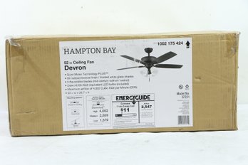 Hampton Bay Devron 52in. LED Indoor Oil-Rubbed Bronze Ceiling Fan With Light Kit