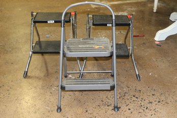 3 Folding Step Ladders