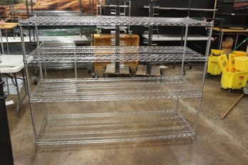 6 Foot Wide Metal Wire Shelf 4 Shelves