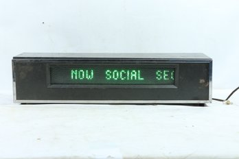 1958 Salescaster Displays Corp M 21 Scrolling Paper Message Sign
