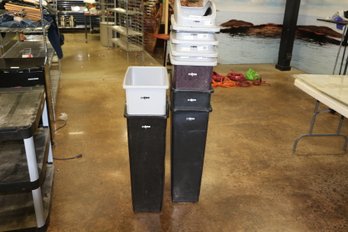 Group Of Used Winco Garbage Cans