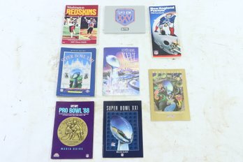 Group Of Vintage Super & Pro Bowl Media Guides