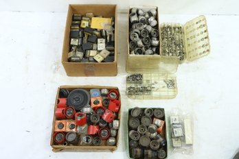 Large Group Of IBM Selectric Typewriter Font Balls & Keys With Other Parts