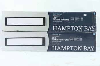 2 New Hampton Bay Woodbury 24.5 In. Matte Black LED Vanity Light Bar