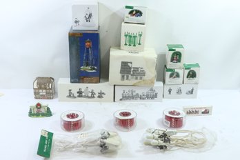 Large Group Of Dept 56 Snow Village Accessories See Pictures For Whats Included