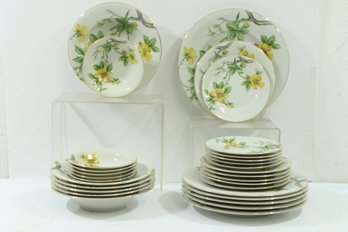 Set Of Meito China Norleans SUN GLORY Plates And Bowls Good Pattern