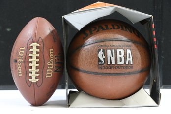 New NBA Basketball W/Football