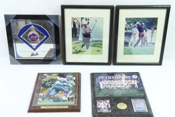 Grouping Of 5 Mixed Sports Plaques