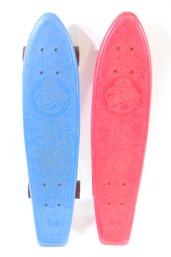 2 Vintage Huffy Hunder Boards In Blue & Red