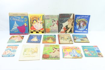 15 Vintage Cinderella Related Ephemera & Books