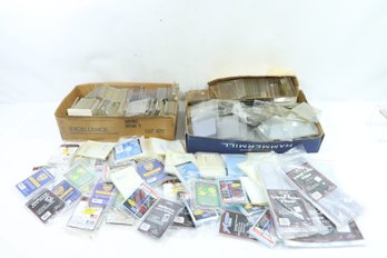 Grouping Of Pre-Owned & New Sports Card Sleeves, Top Loaders & Protective Cases