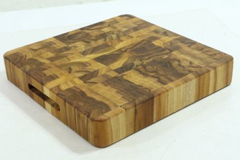 Teakhaus Cutting Board - Square Butcher Block With Hand Grips (12 X 12 X 2 In.)