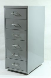 Vintage Small Gray Metal Industrial Cabinet