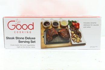Good Cooking  Steak Stone Deluxe Serving Set New