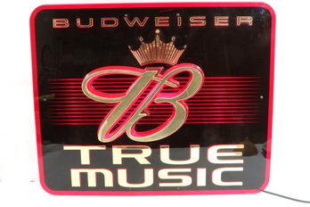 Very Rare Budweiser True Music Neon Sign Tested Working