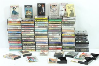Large Group Of Vintage Audio Cassettes Many Genres See Photos