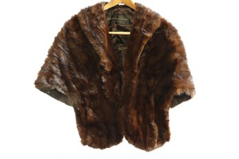 Vintage Mink Fur Shawl Coat From Connecticut Furriers