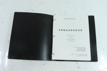 Vintage 1997 Armageddon Movie Script