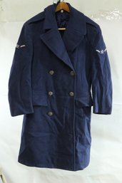 USAF Air Force 35S Blue Wool Overcoat Uniform Airman Pembroke WWII