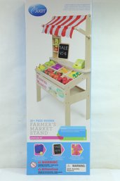 Svan Wooden Farmers Market Stand - Kid's Playroom Furniture Grocery Stand New