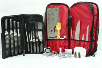 2 Chefs Knife Sets Includes Ross Henery Eclipse Premium & Mercer Cutlery Renaissance