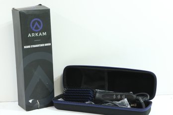 Arkam Ionic Beard Straightener Heated Brush Styler Hot Comb For Men