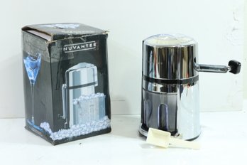 Nuvantee Ice Shaver Snow Cone Machine Manual Ice Crusher Crushes Ice - Silver