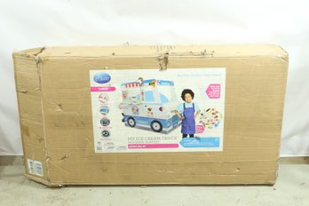 Ice Cream Truck Wooden Playset, 20 Fun Toy Pieces