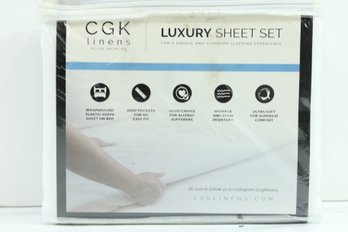 4 Pc Queen Size Sheet Set - Breathable & Cooling - Hotel Luxury Bed Sheets Cgk Linens