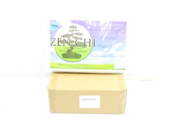 Pair Of Zen Chi Personal Size Organic Buckwheat Hull Pillows