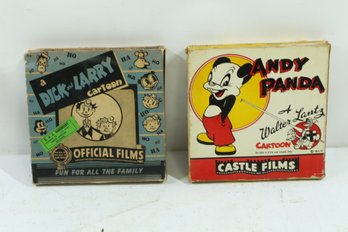 Pair Of Vintage 8mm Movies Andy Panda & Dick And Larry