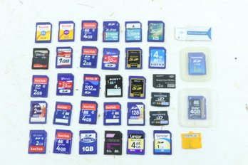 Large Group Of SD Memory Cards