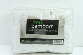 Zen Bamboo Ultra Soft Fitted Bamboo Mattress Pad - Premium Hypoallergenic Bamboo