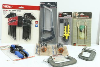 Group Of Brand New Hand Tools Clamps, Allen Keys & More