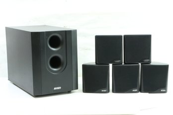 Jensen JHT525 Surround Sound 5.1 Speaker System With Powered Subwoofer In Box