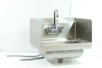 Yukon Stainless Steel Commercial Single Bay Wall Mount Sink With Faucet