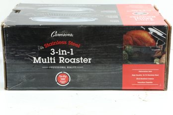 Camerons Multi Roaster- 3-in-1 Stock Pot 11 QT Turkey Roasting Pan