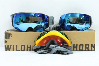 3 Pairs Of WildHorn Outfitters Roca Ski/Snowboard Goggles