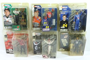 6 Action McFarlane Nascar Figures Includes Gordon, Labonte, Earnhardt & Wallace