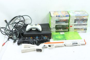 Xbox 360 With 30 Games, Remotes & Accessories * Good Games*