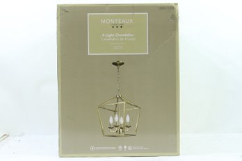 Monteaux Lighting Weyburn 4-Light Gold Farmhouse Chandelier Light Fixture