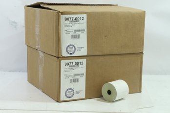 2 Boxes 50 Rolls 3' X 100' 2 Ply Carbonless Paper Rolls POS Rolls White/Canary 9077-0012